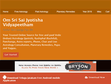 Tablet Screenshot of onlinejyotish.com